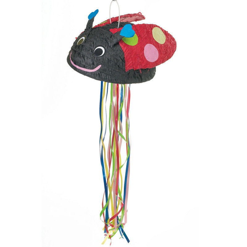 Ladybug Pull String Pinata - Click Image to Close