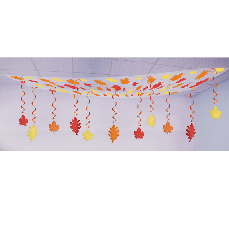 12' Fall Leaf Ceiling Decoration