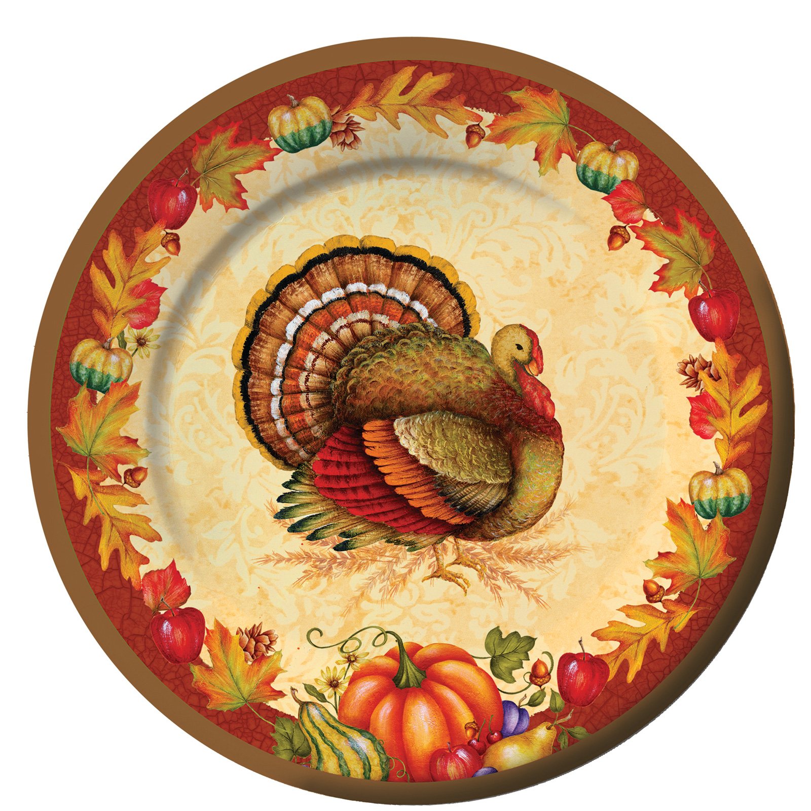 Thanksgiving Blessing Dinner Plates (8 count) - Click Image to Close