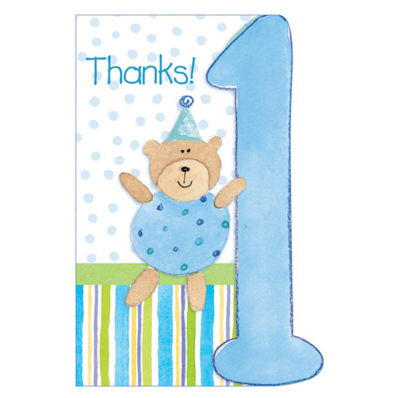 The Big 1 - Boy Thank You Cards (8 count) - Click Image to Close