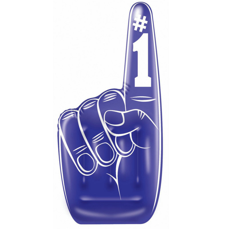 Blue Inflatable #1 Hand - Click Image to Close