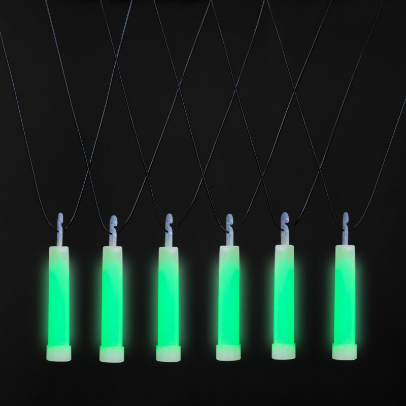 Green Lightstick Necklaces (12 count)