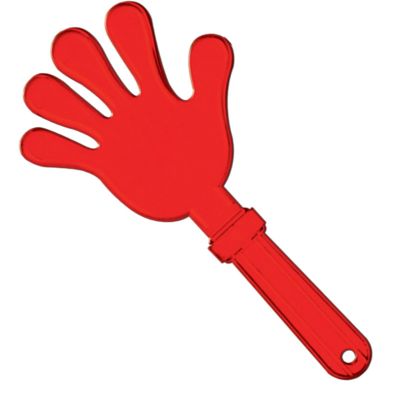Giant Red Hand Clapper - Click Image to Close