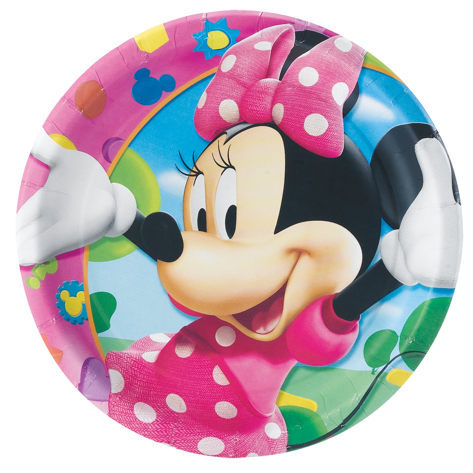 Disney Minnie Mouse Dinner Plates (8 count) - Click Image to Close