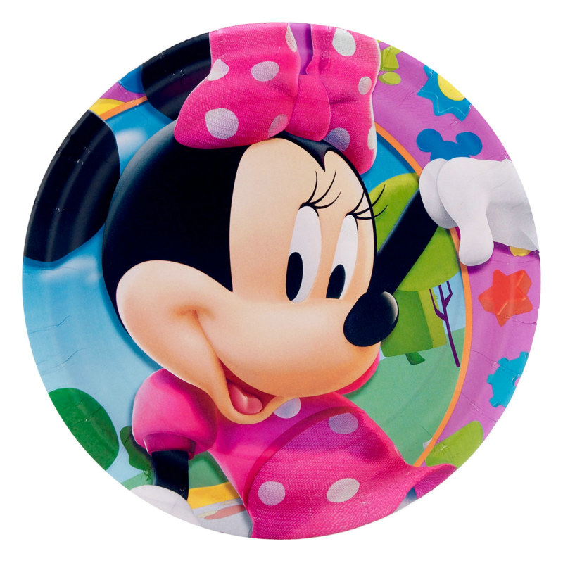 Minnie Mouse Dessert Plates (8 count) - Click Image to Close