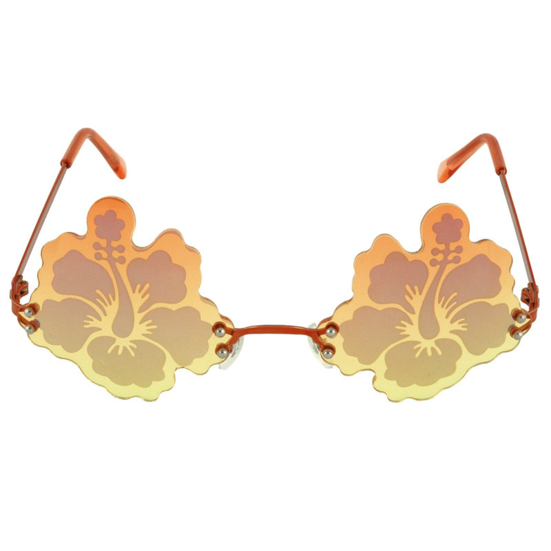 Hibiscus Flower Deluxe Glasses - Click Image to Close