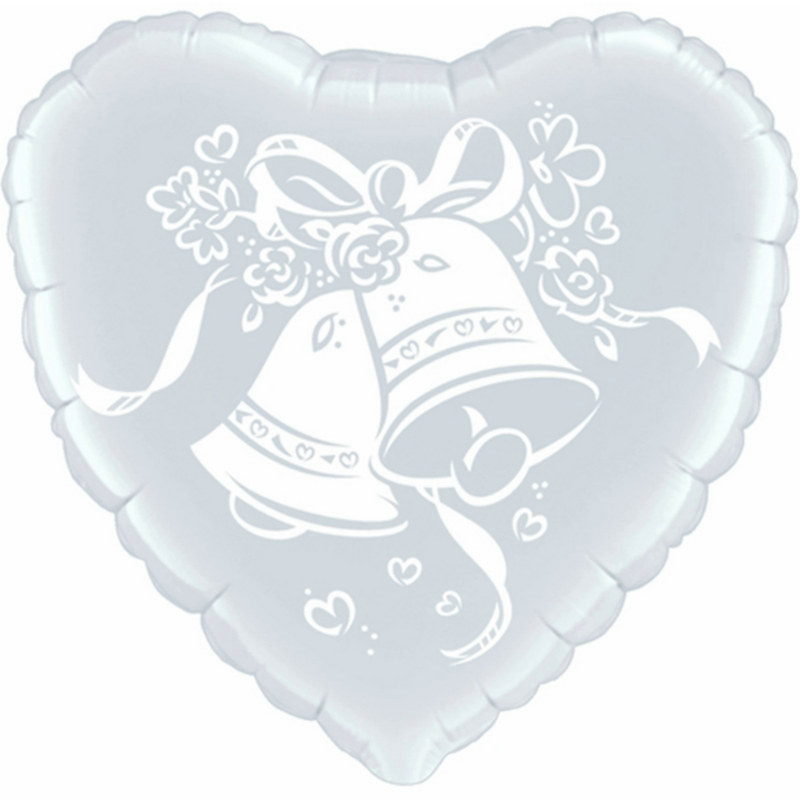 Wedding Bells 18" Foil Balloon - Click Image to Close