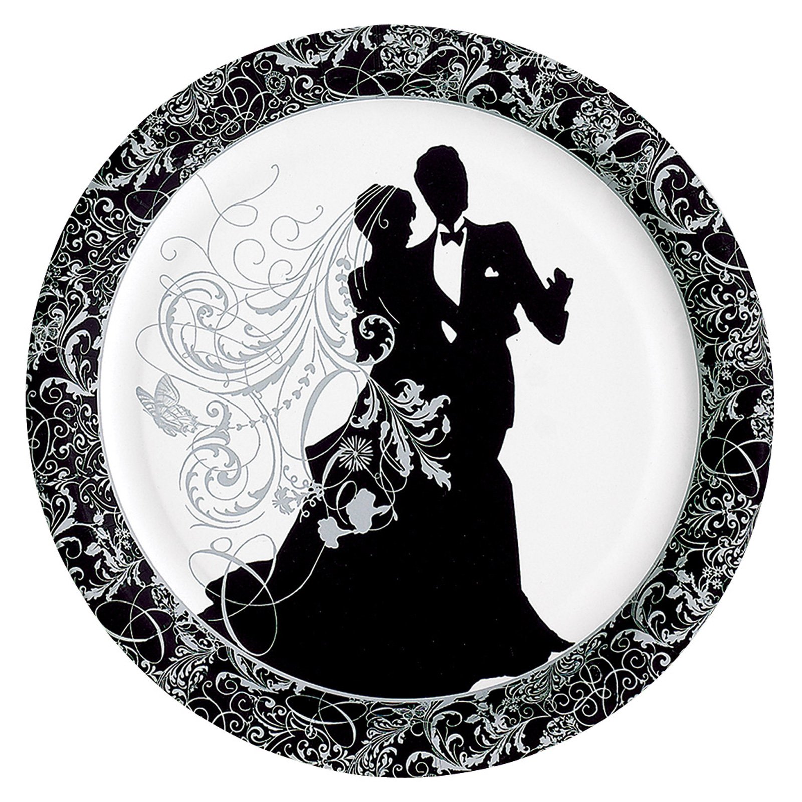 Silhouette Banquet Plates (8 count) - Click Image to Close