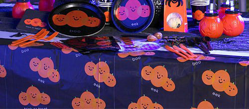 Boo Plastic Tablecover - Click Image to Close