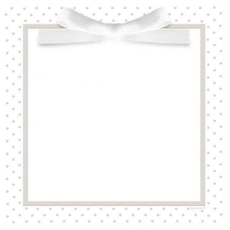 White Dots Imprintable Invitation Set (25 count) - Click Image to Close