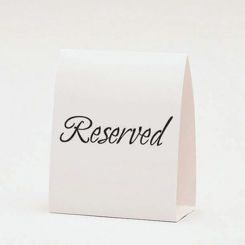 Reserved Table Cards (12 count) - Click Image to Close