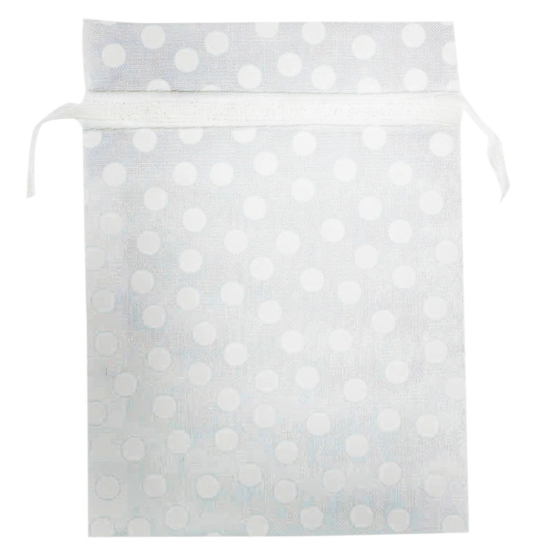 White Dot Organza Bags (12 count)