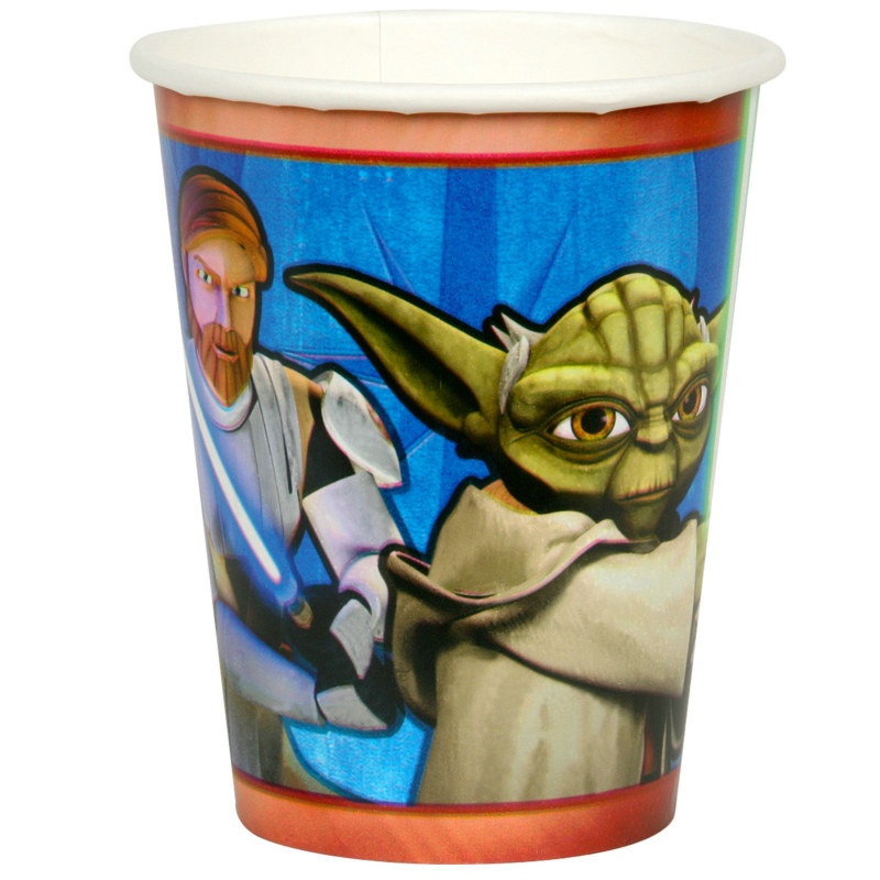 Star Wars: The Clone Wars 9 oz. Paper Cups (8 count) - Click Image to Close