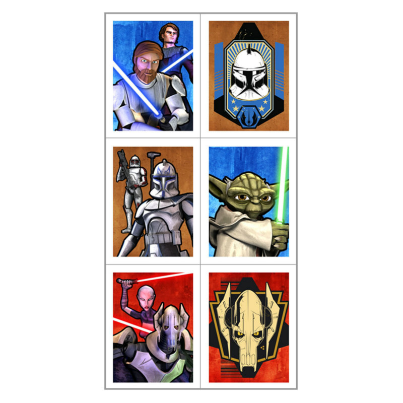 Star Wars: The Clone Wars Stickers (4 count)