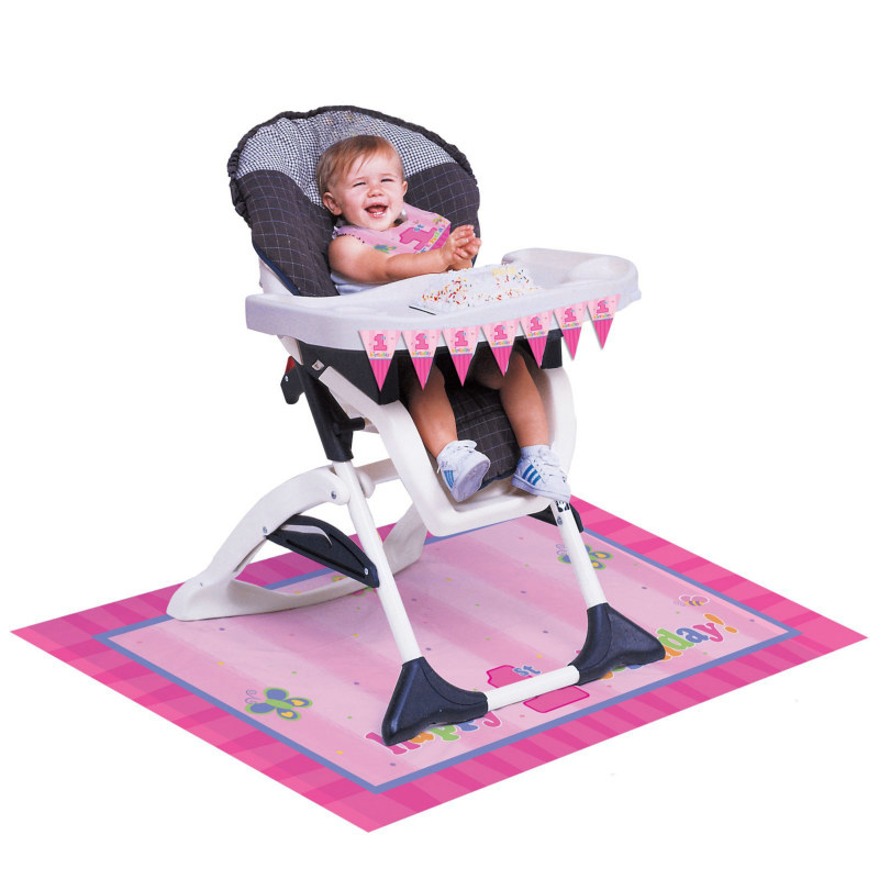 Fun at One - Girl High Chair Decorating Set - Click Image to Close