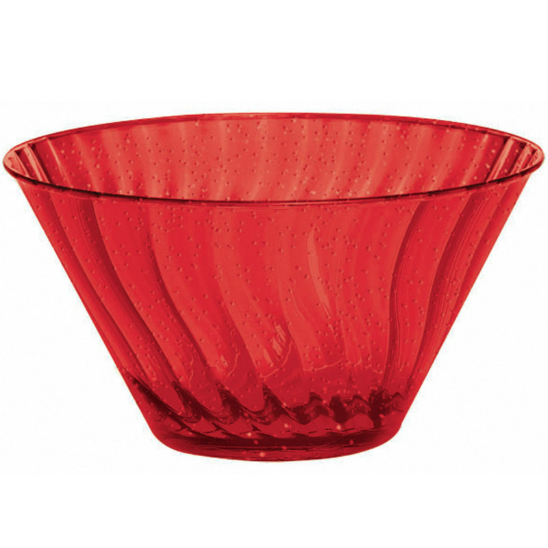 6" Small Red Glitter Bowl - Click Image to Close