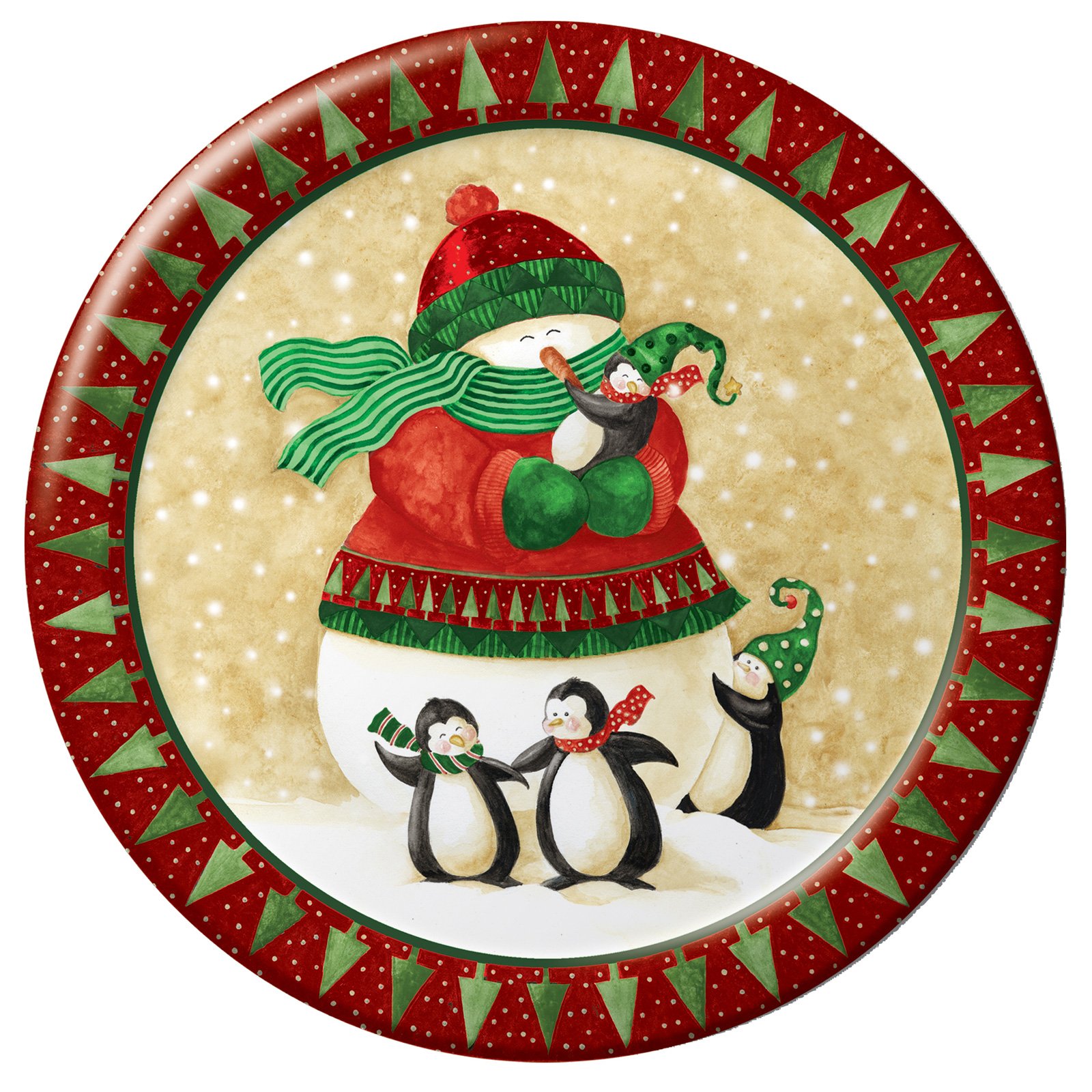 Winter Friends Dinner Plates (8 count) - Click Image to Close