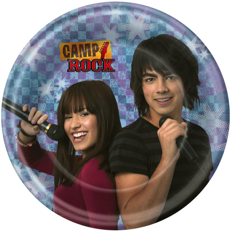 Camp Rock Dessert Plates (8 count) - Click Image to Close