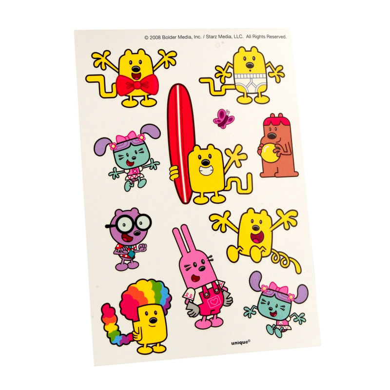 Wow! Wow! Wubbzy! Temporary Tattoos (4 sheets)