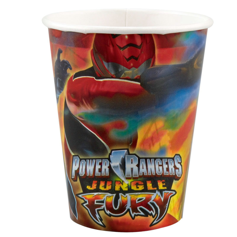 Power Rangers Jungle Fury 9 oz. Paper Cups (8 count) - Click Image to Close