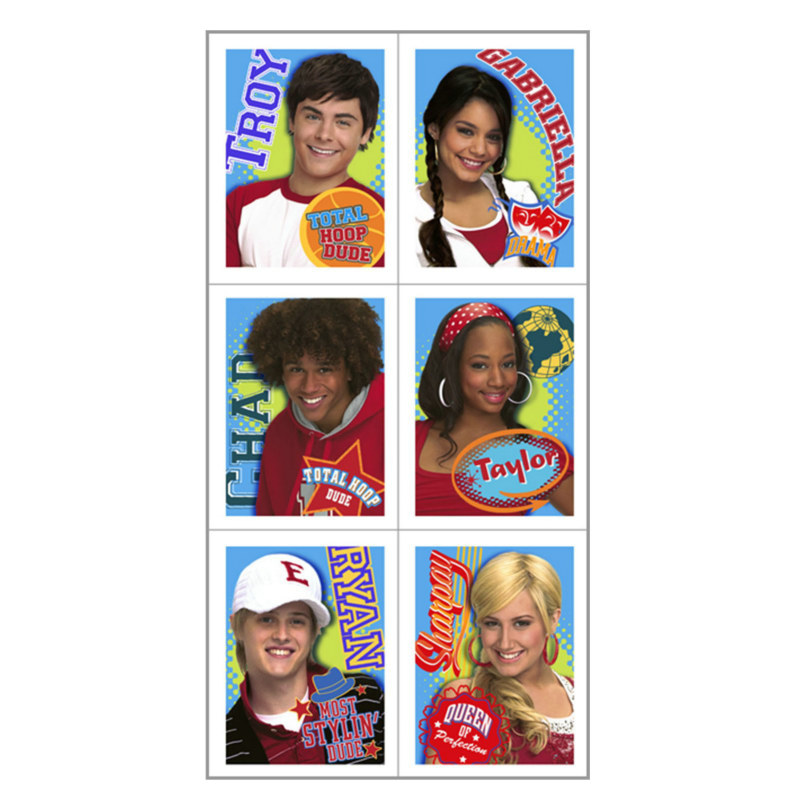 High School Musical: Friends 4 Ever Stickers (4 count) - Click Image to Close