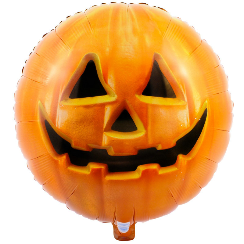 Jack O Lantern 18" Foil Balloon - Click Image to Close