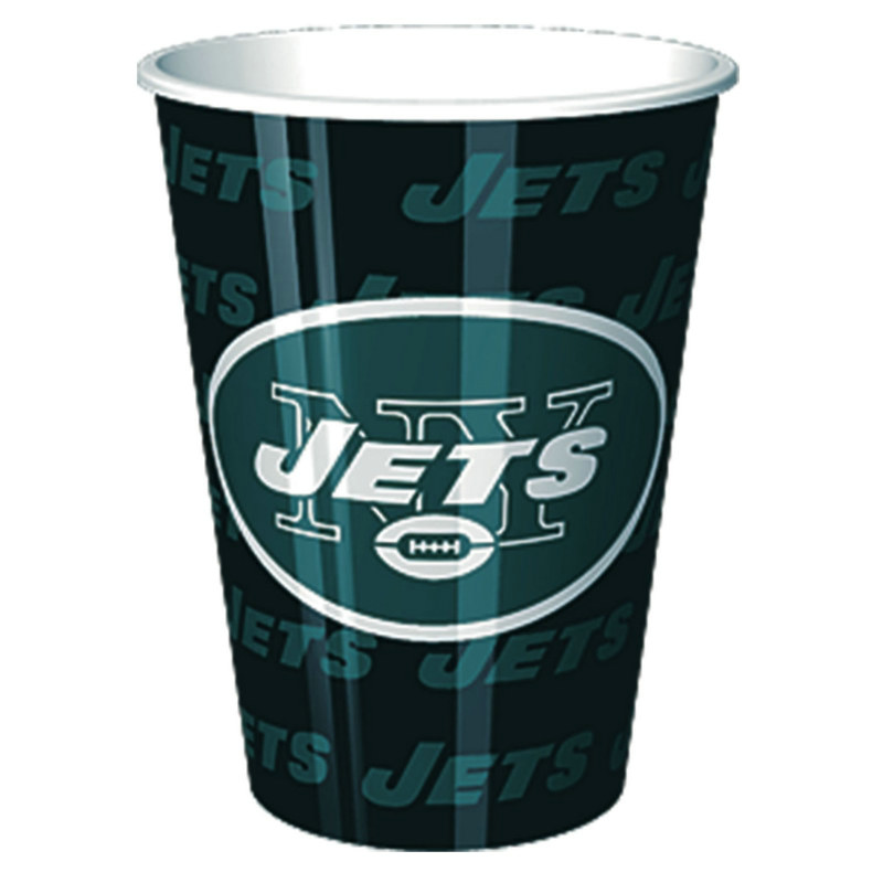 New York Jets 16 oz. Plastic Cup (1 count) - Click Image to Close