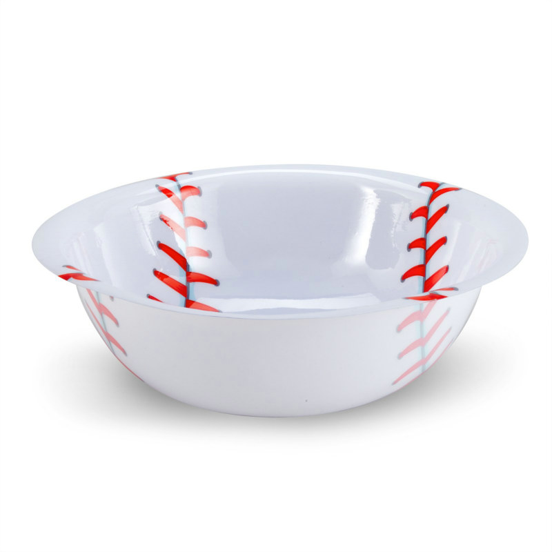 12" Plastic Baseball Bowl - Click Image to Close
