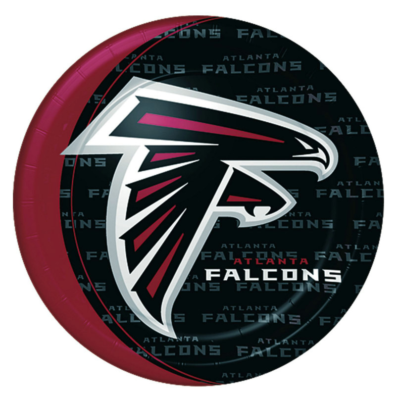 Atlanta Falcons Dinner Plates (8 count) - Click Image to Close