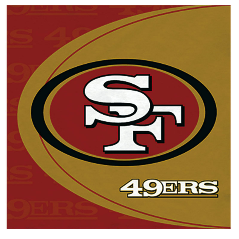 San Francisco 49ers Lunch Napkins (16 count) - Click Image to Close