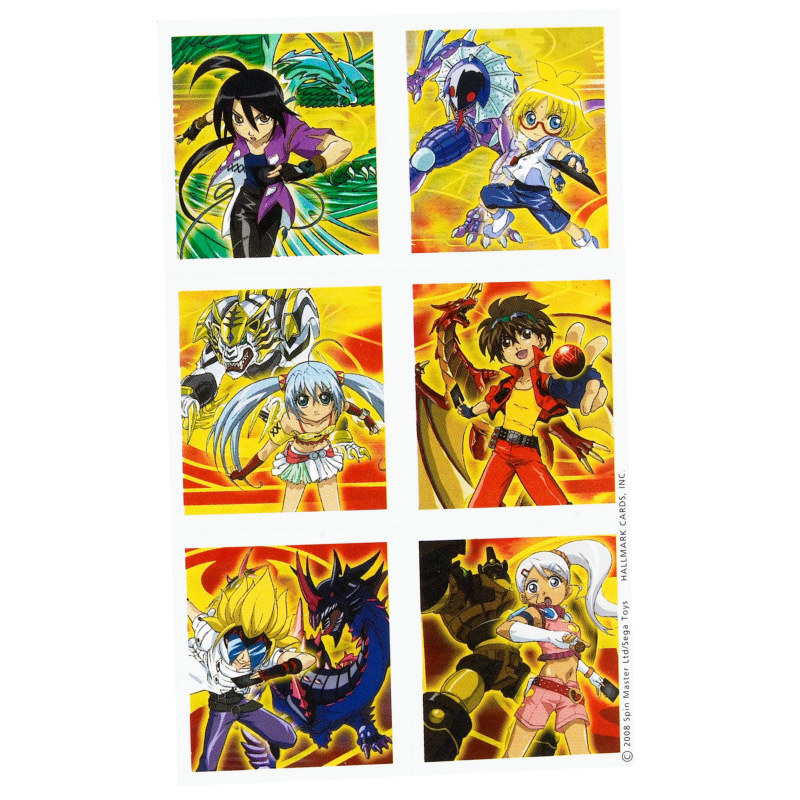 Bakugan Stickers (4 count)