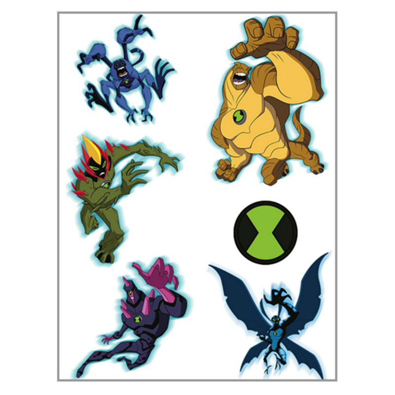 Ben 10: Alien Force Tattoos (2 sheets) - Click Image to Close