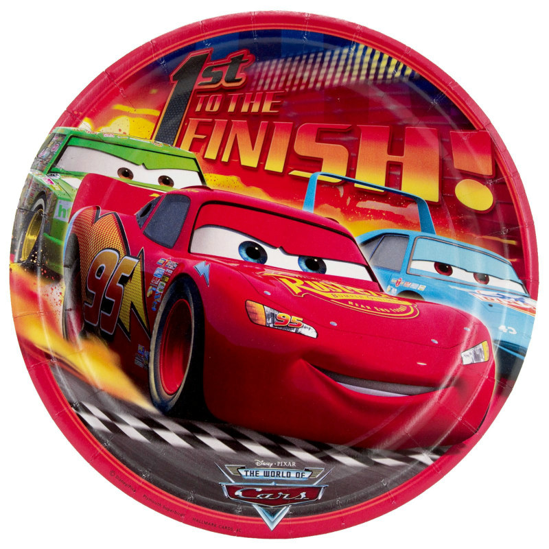 Disney's World of Cars Dinner Plates (8 count) - Click Image to Close