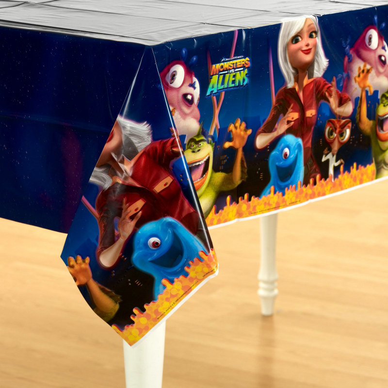 Monsters vs. Aliens Plastic Tablecover - Click Image to Close