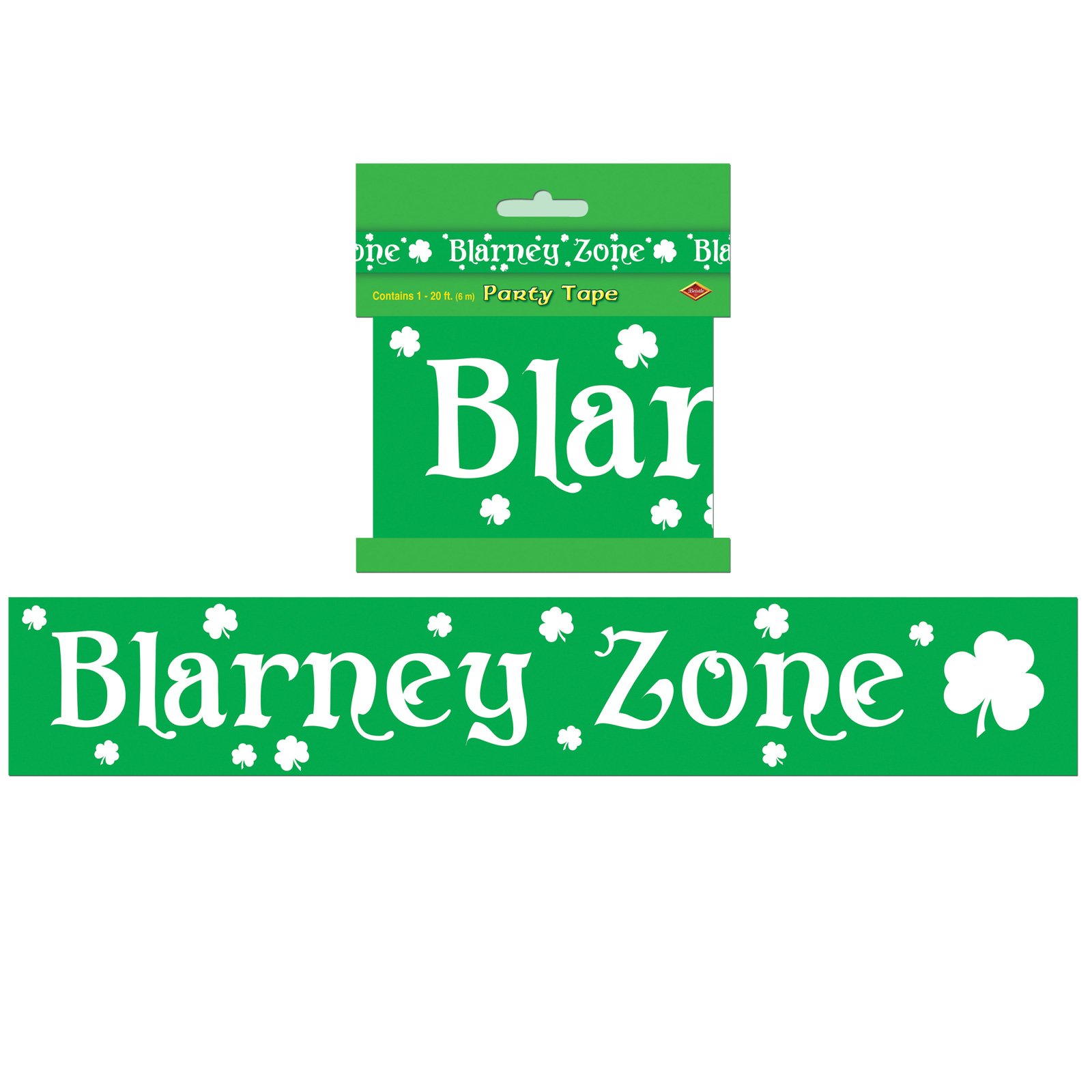 20' Blarney Zone Party Tape - Click Image to Close