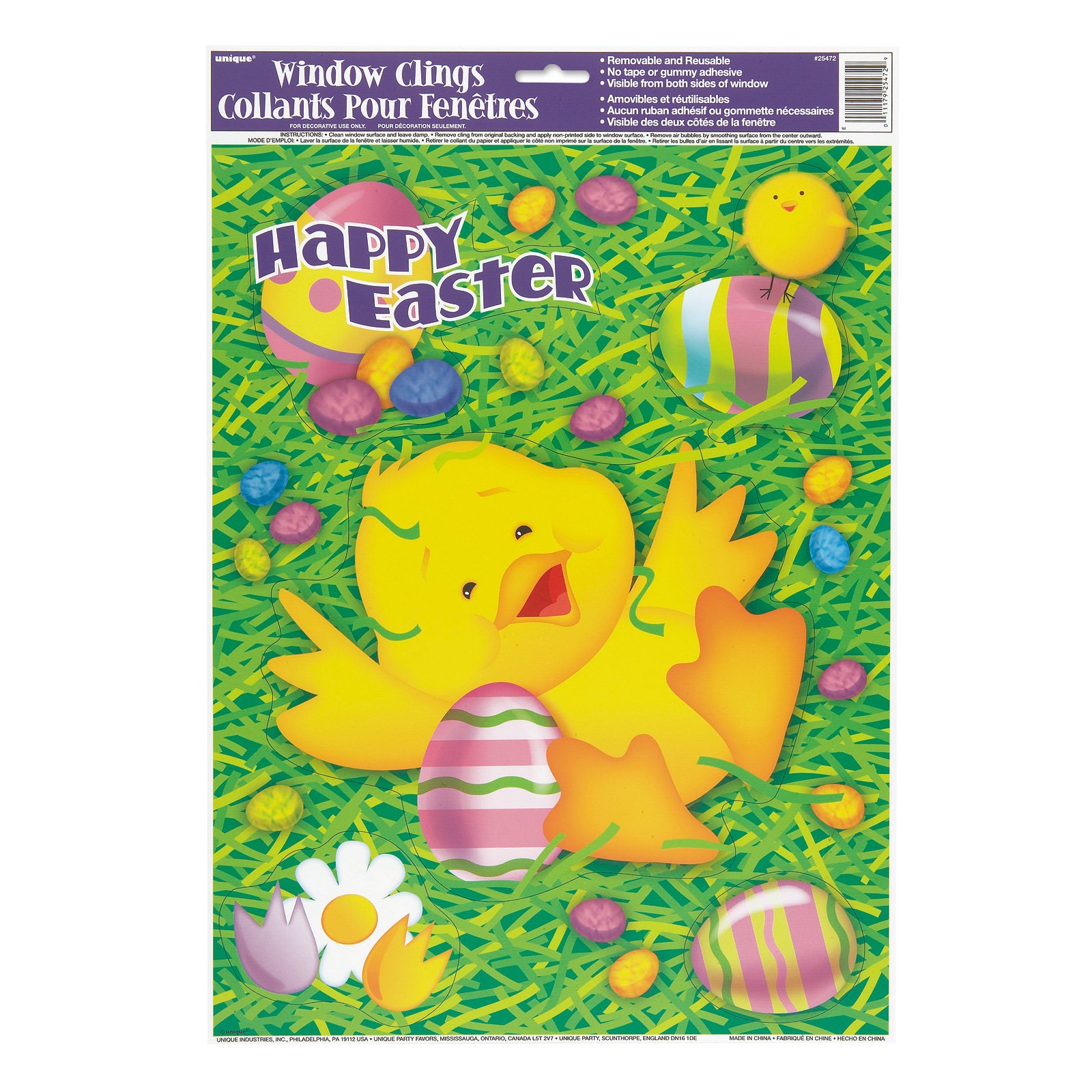 Easter Ducky Window Clings (1 sheet) - Click Image to Close