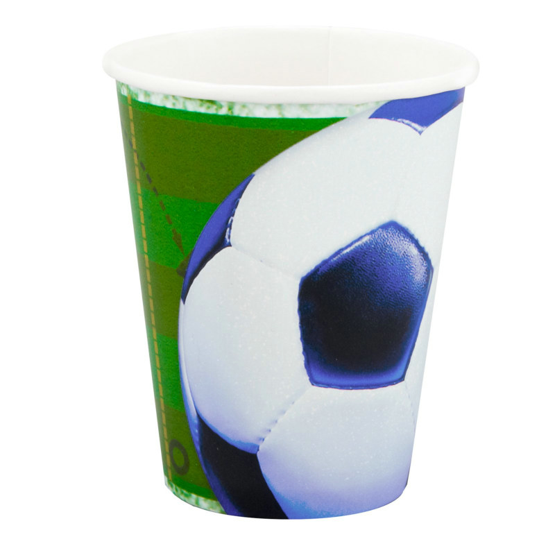 Soccer 9 oz. Paper Cups (8 count) - Click Image to Close