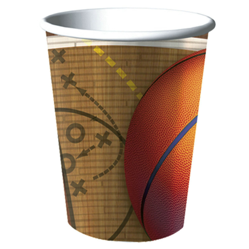 Basketball 16 oz. Plastic Cup (1 count)