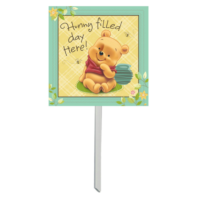 Baby Pooh and Friends Yard Sign - Click Image to Close