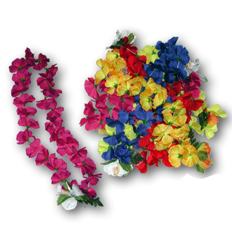 Hukilau Asst. Brights Lei - Click Image to Close