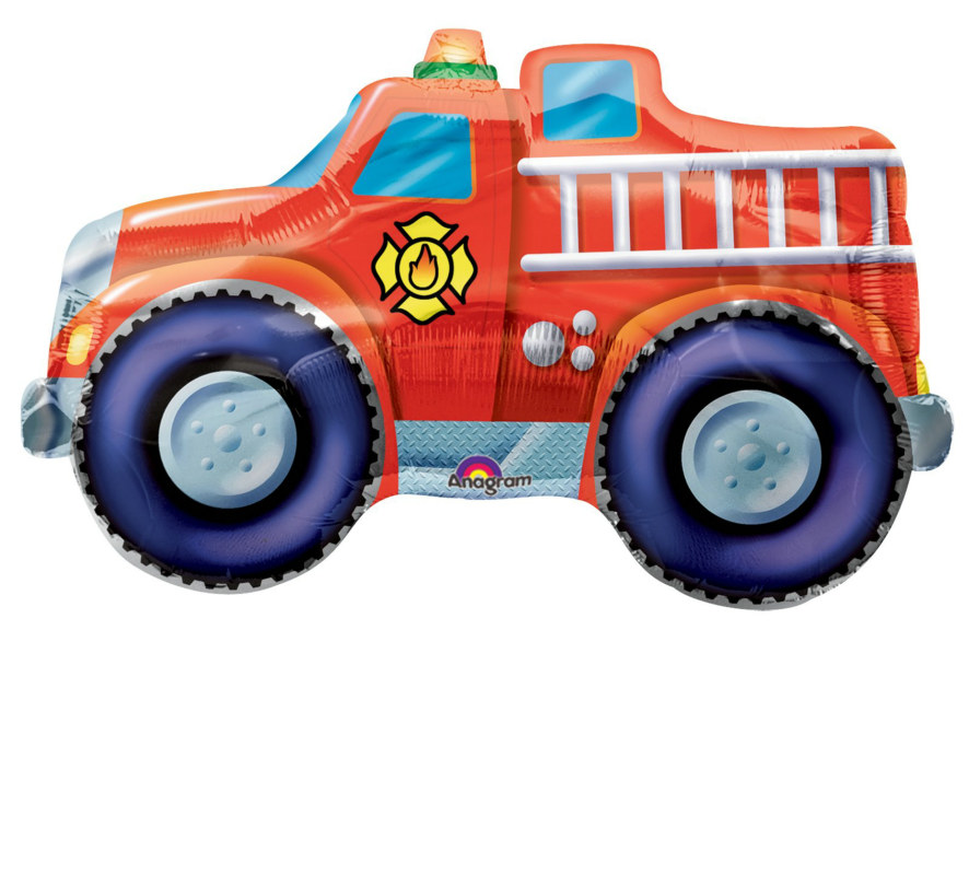 Fire Truck 33" Jumbo Foil Balloon