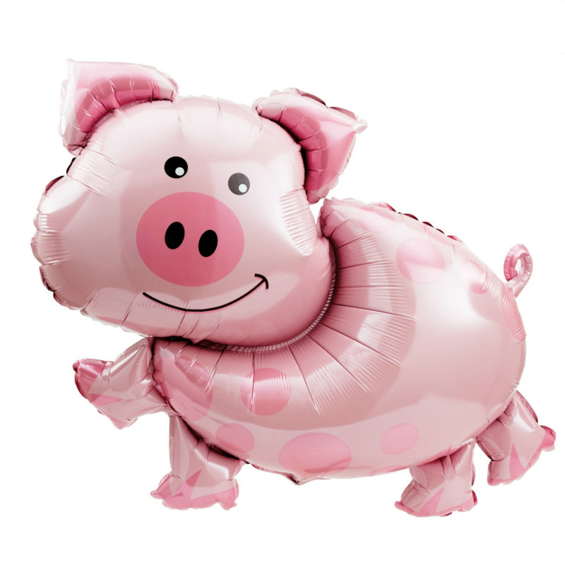 Pig 30" Jumbo Foil Balloon - Click Image to Close