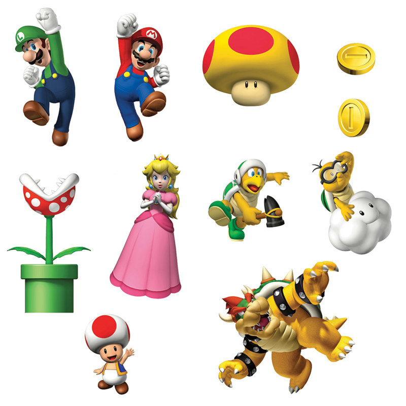 Super Mario Bros. Removable Wall Decorations