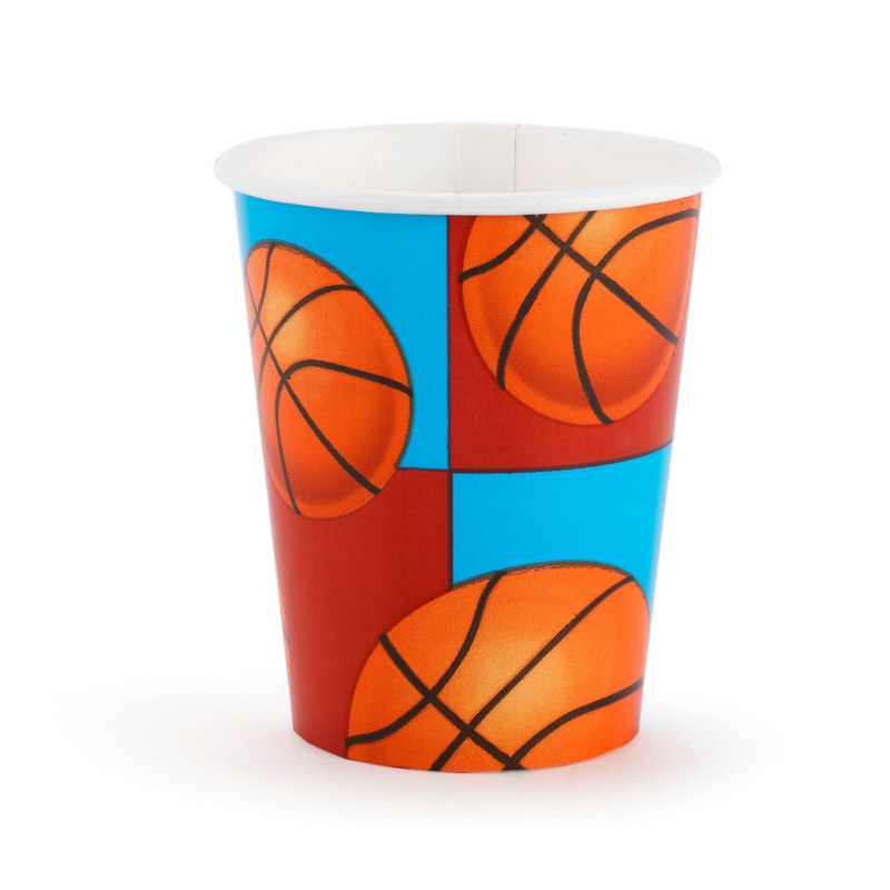 All-Star Basketball 9 oz. Cups (8 count) - Click Image to Close