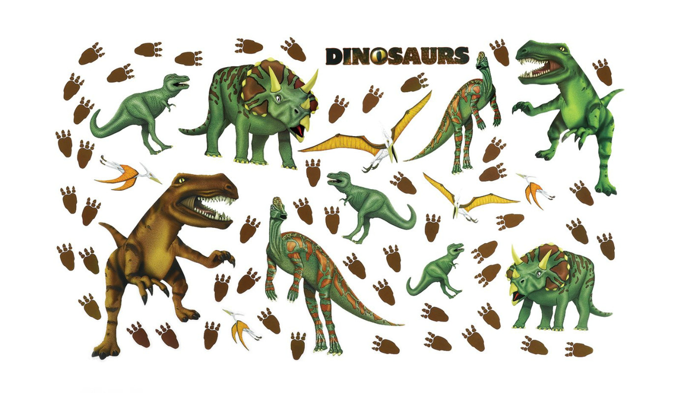 Dinosaurs Removable Wall Decorations