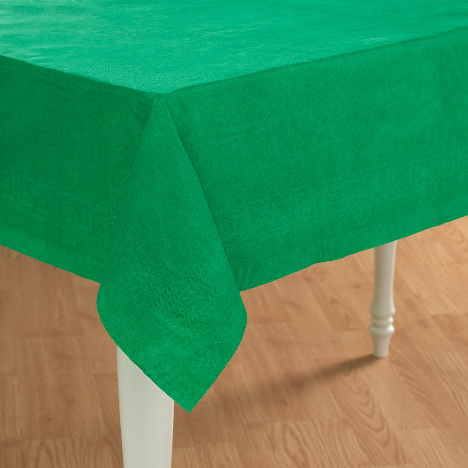 Emerald Green (Green) Paper Tablecover - Click Image to Close