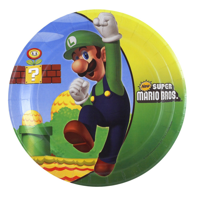 Super Mario Bros. Dessert Plates - Click Image to Close