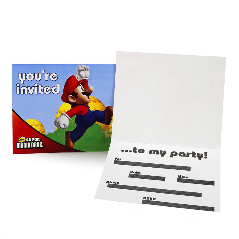 Super Mario Bros. Invitations