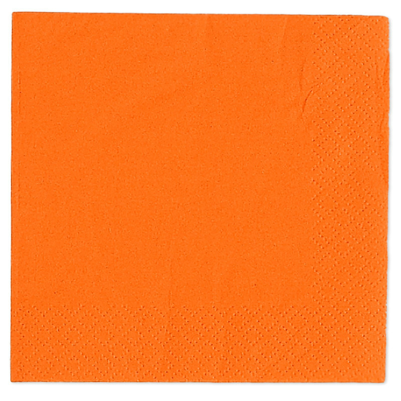 Orange Beverage Napkins (50 count) - Click Image to Close