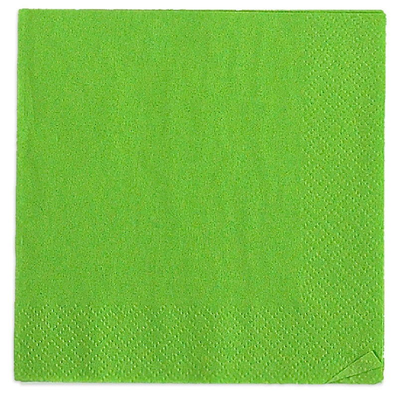 Lime Green Beverage Napkins (50 count) - Click Image to Close